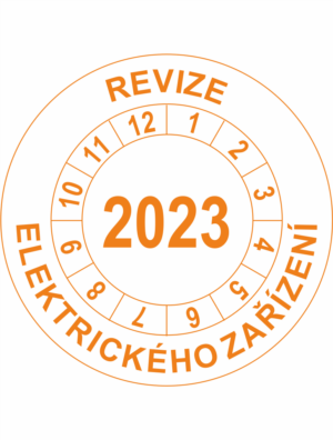 Revizní a kalibrační kolečka - Jednoleté: Revize elektrického zařízení 2023