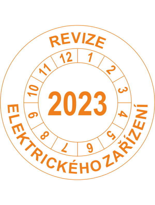 Revizní a kalibrační kolečka - Jednoleté: Revize elektrického zařízení 2023