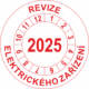 Revizní a kalibrační kolečka - Jednoleté: Revize elektrického zařízení 2025