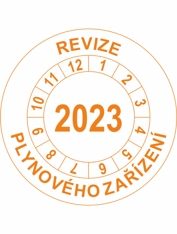 Revizní a kalibrační kolečka - Jednoleté: Revize plynového zařízení 2023
