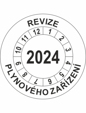 Revizní a kalibrační kolečka - Jednoleté: Revize plynového zařízení 2024