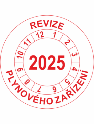 Revizní a kalibrační kolečka - Jednoleté: Revize plynového zařízení 2025
