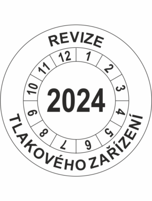 Revizní a kalibrační kolečka - Jednoleté: Revize tlakového zařízení 2024