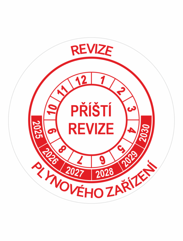 Příští revize plynového zařízení 2025-2030
