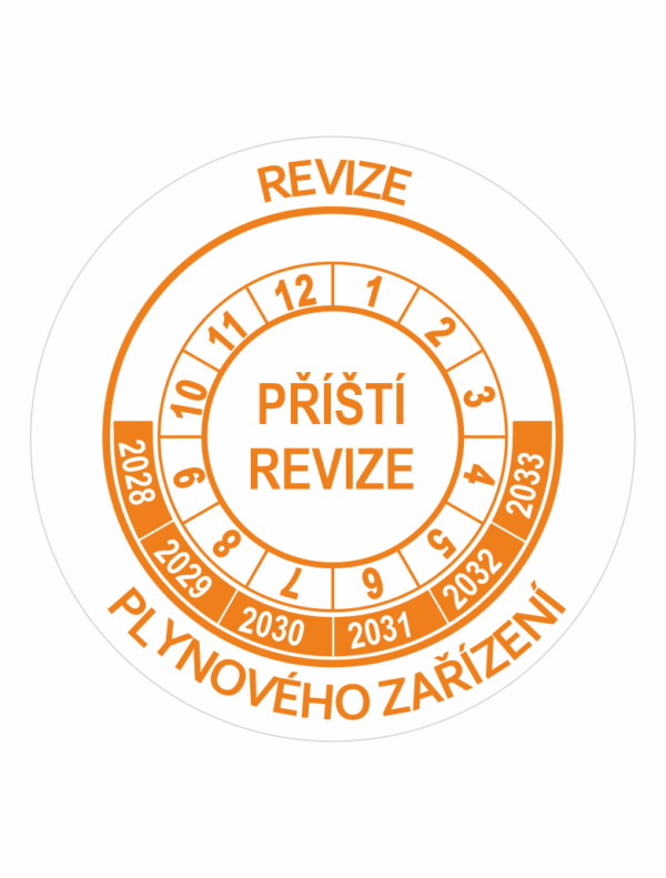 Příští revize plynového zařízení 2028-2033
