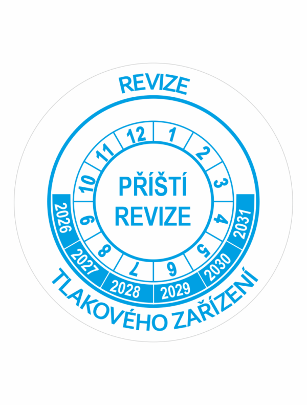 Příští revize tlakového zařízení 2026-2031