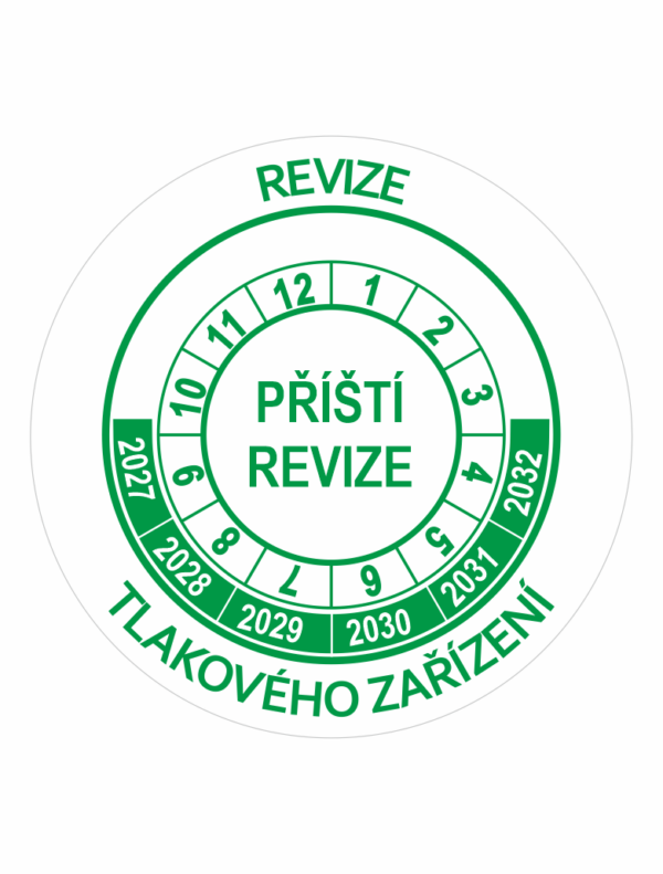 Příští revize tlakového zařízení 2027-2032