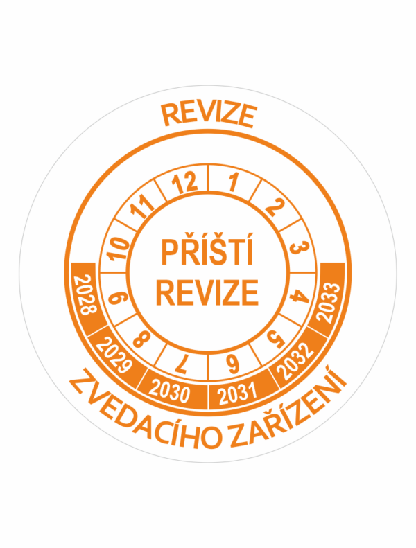 Příští revize zvedacího zařízení 2028-2033
