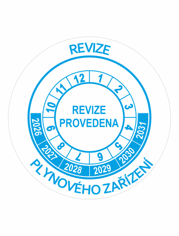Revize plynového zařízení 2026-2031