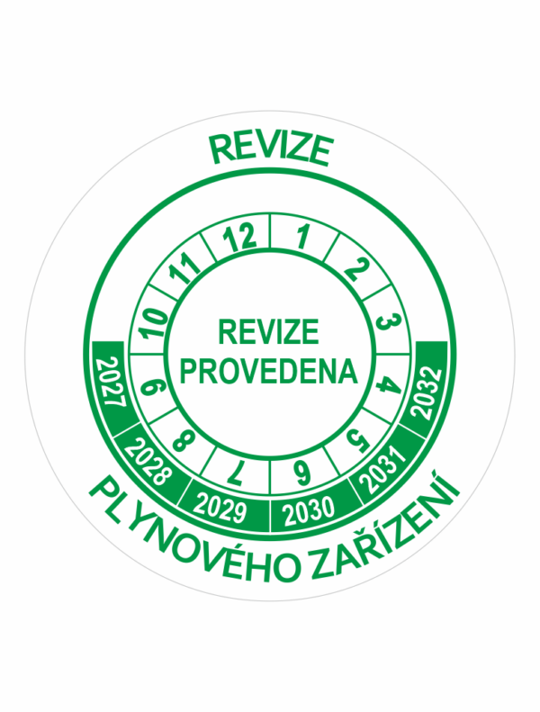 Revize plynového zařízení 2027-2032