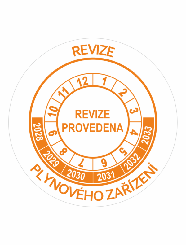 Revize plynového zařízení 2028-2033