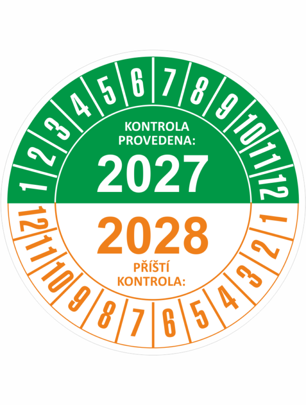 Kontrola provedena/Příští kontrola 2027-2028