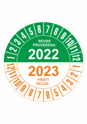 Revizní a kalibrační kolečka - Dvouleté: Revize provedena 2022 / Příští revize 2023