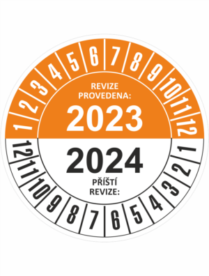 Revizní a kalibrační kolečka - Dvouleté: Revize provedena 2023 / Příští revize 2024