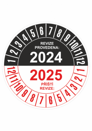 Revizní a kalibrační kolečka - Dvouleté: Revize provedena 2024 / Příští kontrola 2025