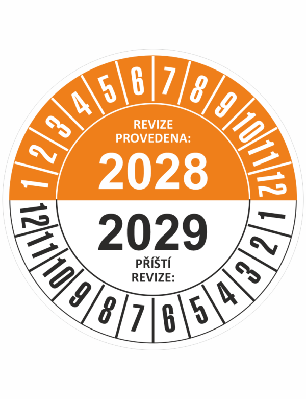 Revize provedena/Příští revize 2028-2029
