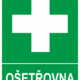 Bezpečnostní tabulky - Symbol s textem: "Ošetřovna"