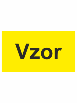 Revizní a kalibrační štítky - Kvalita a organizace: Vzor