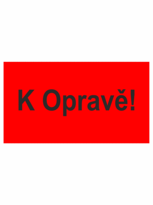 Revizní a kalibrační štítky - Kvalita a organizace: K Opravě!