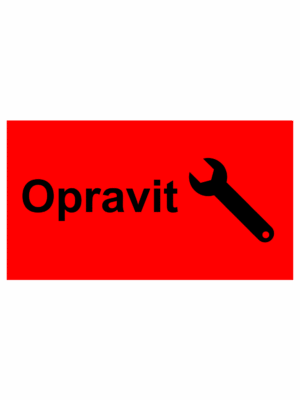 Revizní a kalibrační štítky - Kvalita a organizace: Opravit