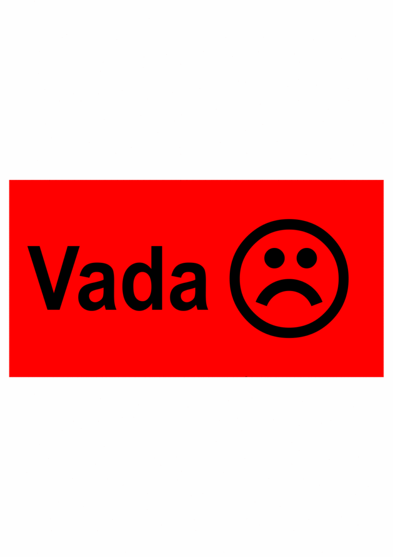 Revizní a kalibrační štítky - Kvalita a organizace: Vada