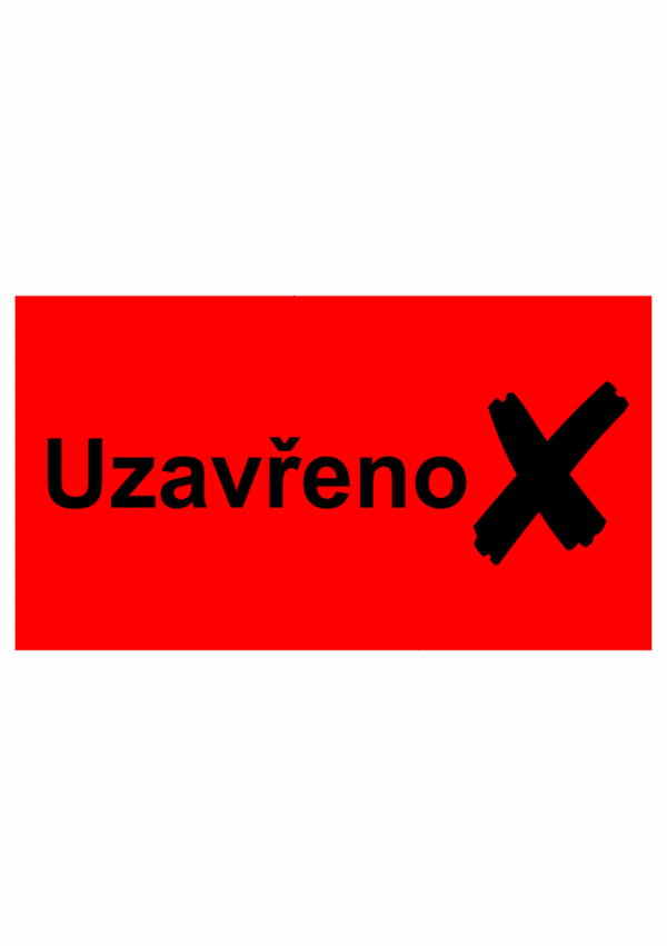 Revizní a kalibrační štítky - Kvalita a organizace: Uzavřeno + Symbol