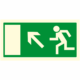 195024f | KRIŽAN - safetyshop Fotoluminiscenční bezpečnostní značení - Únikové značení: Únikový východ vlevo nahoru