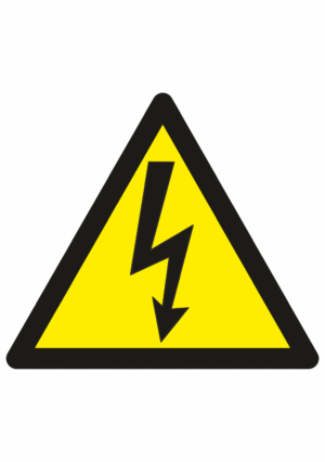 Výstražná bezpečnostní značka: Symbol bez textu - Elektrický proud