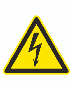 Bezpečnostní značení - Výstražný symbol: Elektrické napětí ISO 7010