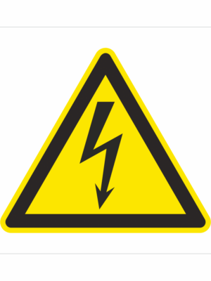 Bezpečnostní značení - Výstražný symbol: Elektrické napětí ISO 7010