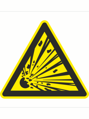Bezpečnostní značení - Výstražný symbol: Nebezpečné výbušné látky