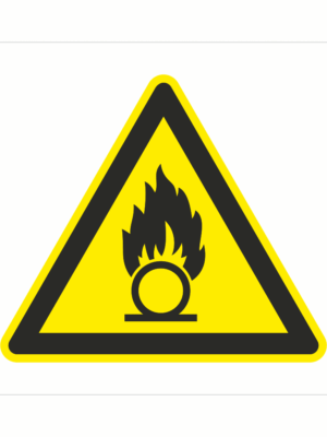 Bezpečnostní značení - Výstražný symbol: Nebezpečné oxidující látky