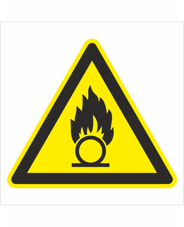 Bezpečnostní značení - Výstražný symbol: Nebezpečné oxidující látky