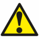 Výstražná bezpečnostní značka: Symbol bez textu - Pozor nebezpečí