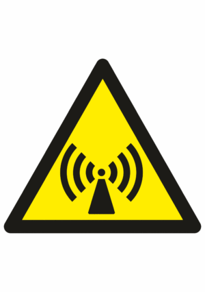 Výstražná bezpečnostní značka: Symbol bez textu - Neionizující záření