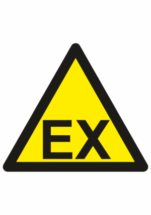 Výstražná bezpečnostní značka: Symbol bez textu - Výbušné prostředí