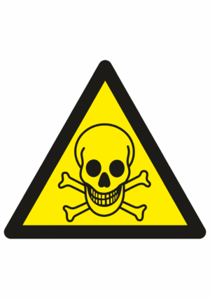 Výstražná bezpečnostní značka: Symbol bez textu - Riziko toxicidy