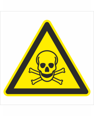 Bezpečnostní značení - Výstražný symbol: Pozor Toxický materiál
