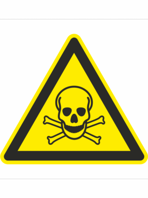 Bezpečnostní značení - Výstražný symbol: Pozor Toxický materiál