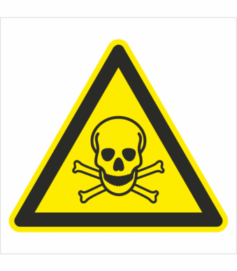 Bezpečnostní značení - Výstražný symbol: Pozor Toxický materiál