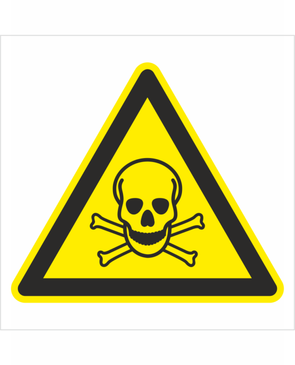 Bezpečnostní značení - Výstražný symbol: Pozor Toxický materiál