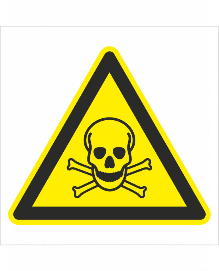 Bezpečnostní značení - Výstražný symbol: Pozor Toxický materiál
