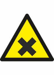 Výstražná bezpečnostní značka: Symbol bez textu - Škodlivé látky