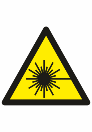 Výstražná bezpečnostní značka: Symbol bez textu - Laserové záření