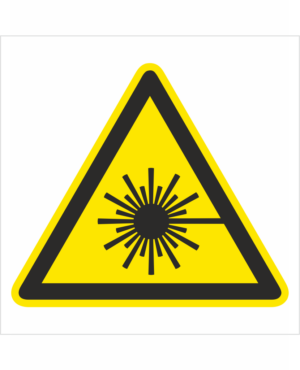 Bezpečnostní značení - Výstražný symbol: Pozor Laserové záření