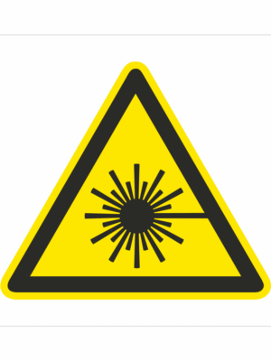 Bezpečnostní značení - Výstražný symbol: Pozor Laserové záření