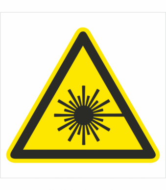 Bezpečnostní značení - Výstražný symbol: Pozor Laserové záření
