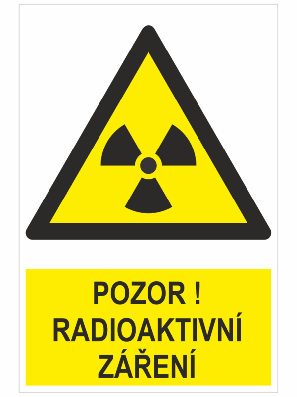 Pozor! Radioaktivní záření ISO 7010