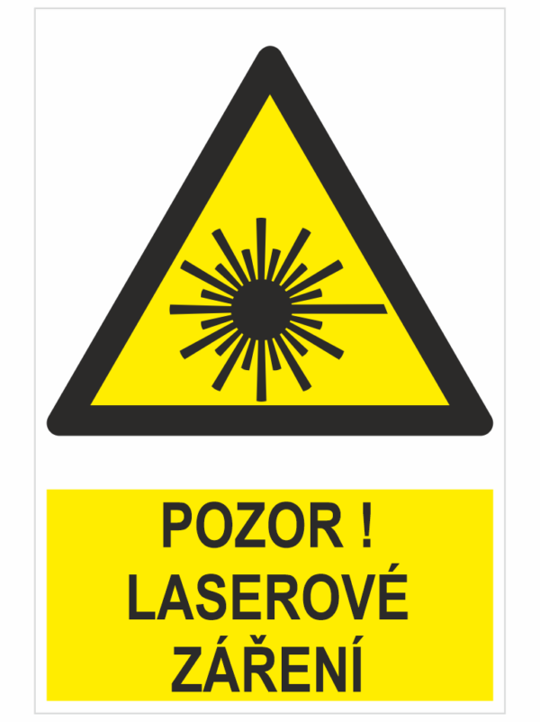 Pozor laserové záření - ISO 7010