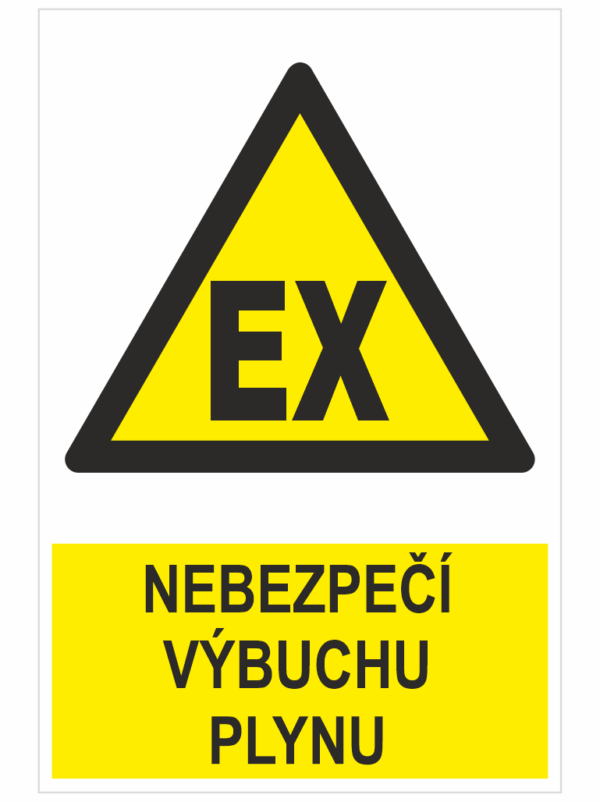 POZOR ! Nebezpečí výbuchu plynu